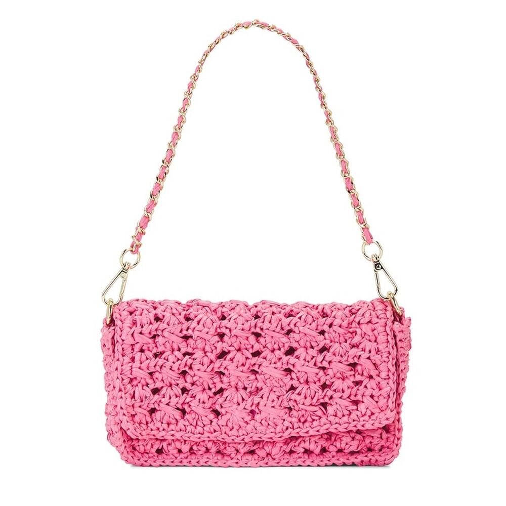 Btb Los Angeles Woven Watermelon Shiloh Clutch
